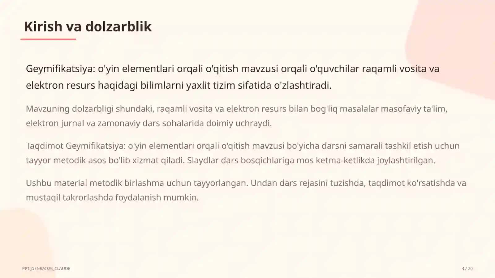Geymifikatsiya: o'yin elementlari orqali o'qitish 4