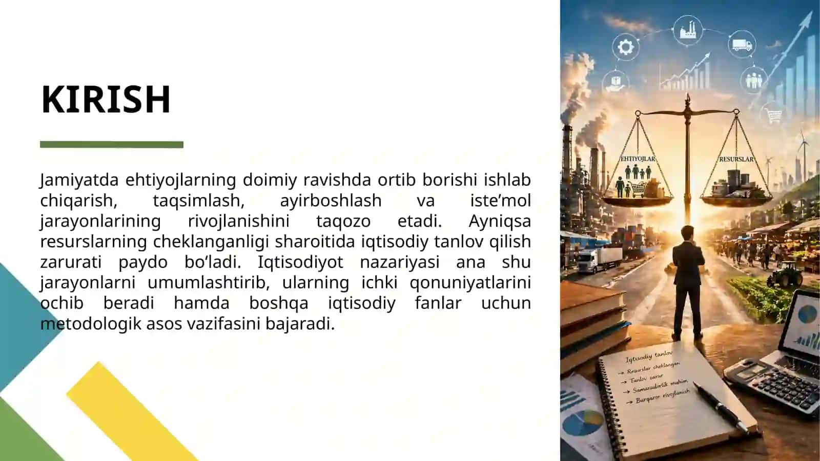 Iqtisodiyot nazariyasi fanining predmeti va vazifalari 4