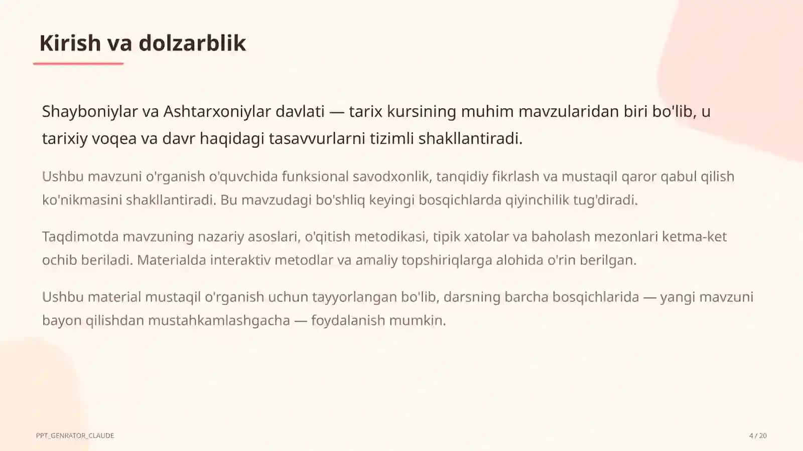Shayboniylar va Ashtarxoniylar davlati (8-sinf) 4