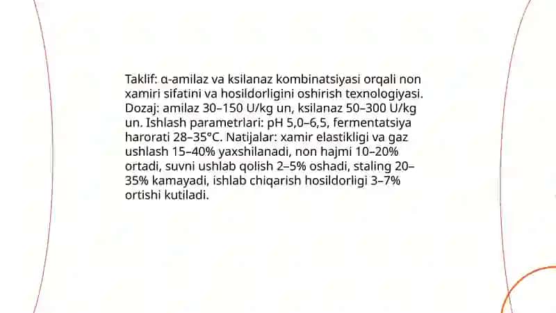 Oziq-ovqat sanoatida fermentlar ishlatish 4