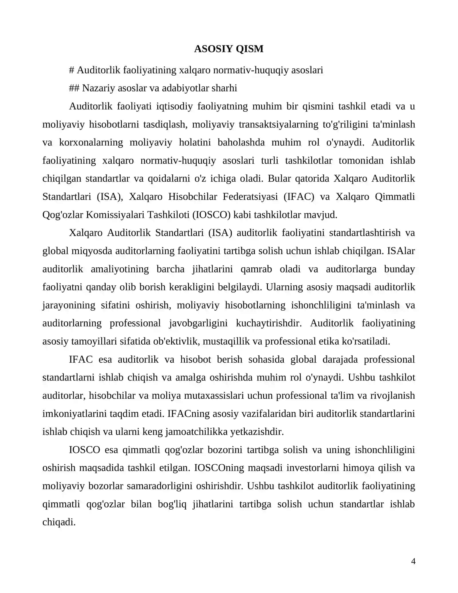 Auditorlik faoliyatining xalqaro normativ-huquqiy asoslari 4