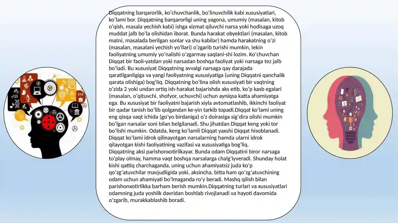 Diqqat va Xotira psixik jarayon sifatida 4