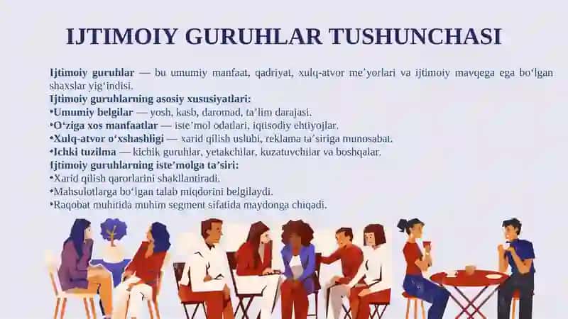 ISTE'MOLCHI VA IJTIMOIY GURUHLARNING IJTIMOIY MAYDONI 4