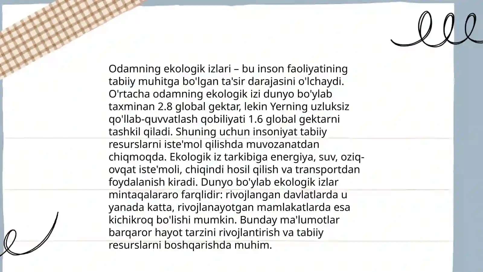Odamlar va biosfera. Odamlar etologiyasi 4