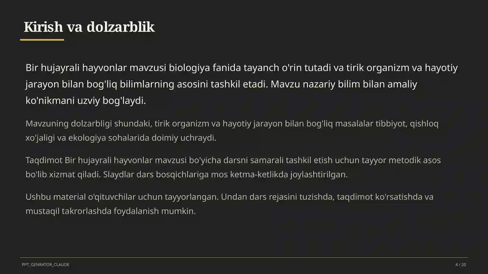Bir hujayrali hayvonlar (7-sinf) 4