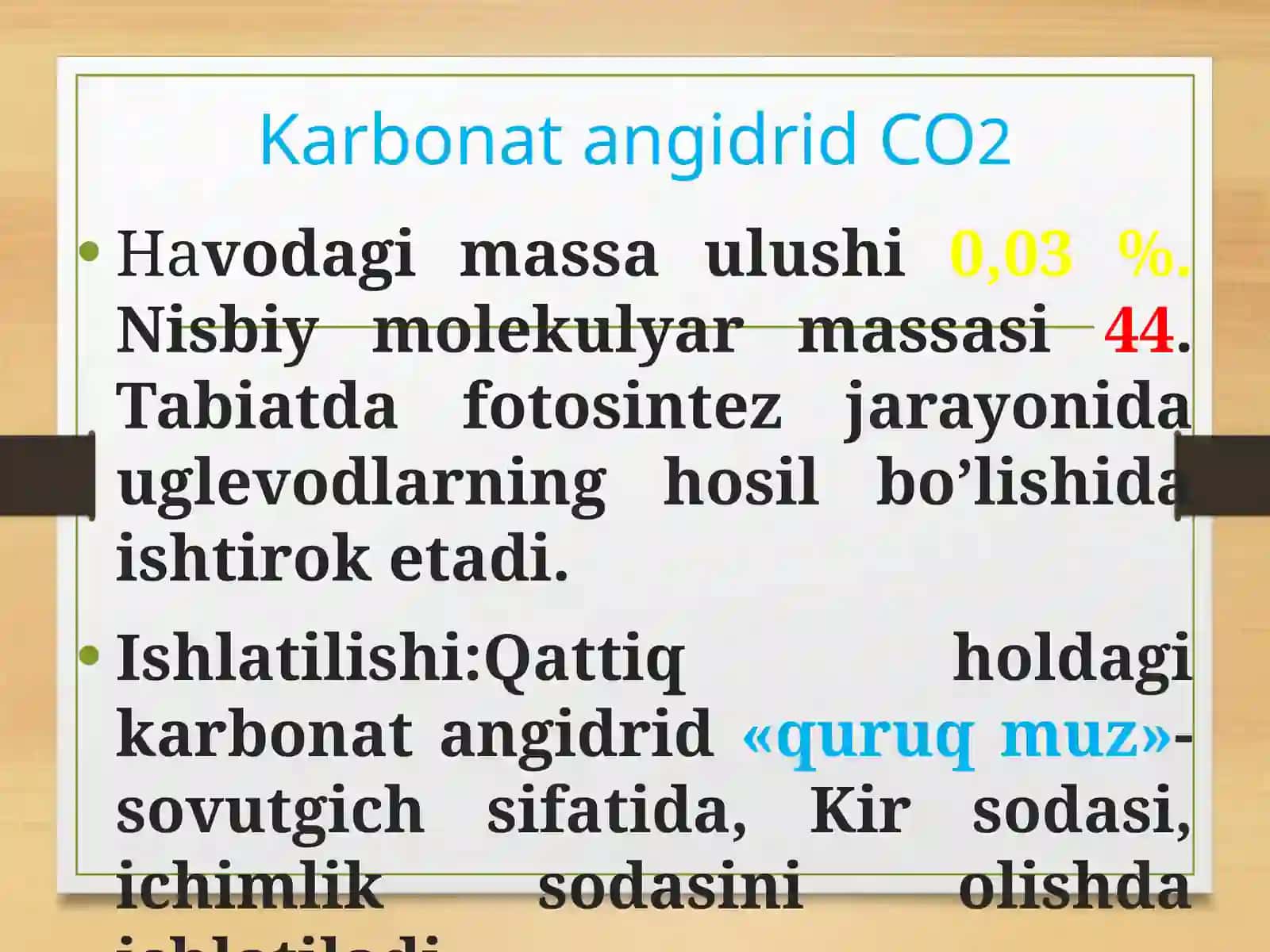 MUQOBIL ENERGIYA MABAALARIYO’NALISHI TALABASIBEKMIRZAYEV ABDUJABBORNINGKIMYOFANIDAN TAYYORLAGAN MUSTQIL ISH TAQDIMOTI 4