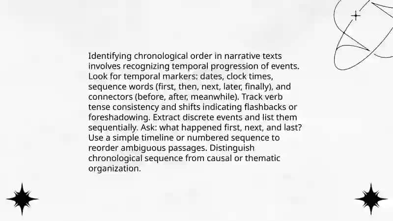 Recognizing sequence of events 4