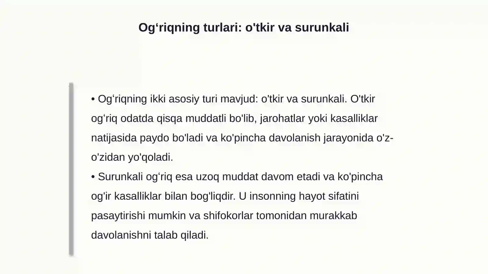 Ogʻriq tushunchasi va uning psixologik aspektlari 4