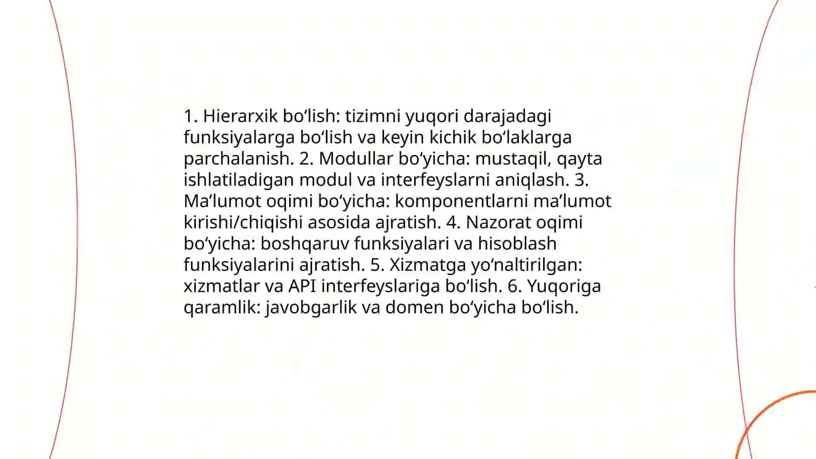 Tizimlik bloklarni ajratish va yig’ish 4