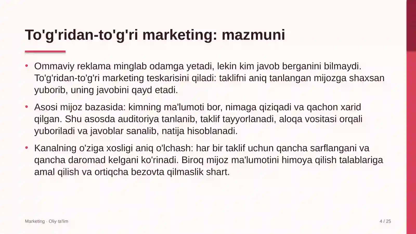 Faktoring kompaniyalarida to'g'ridan-to'g'ri marketing 4