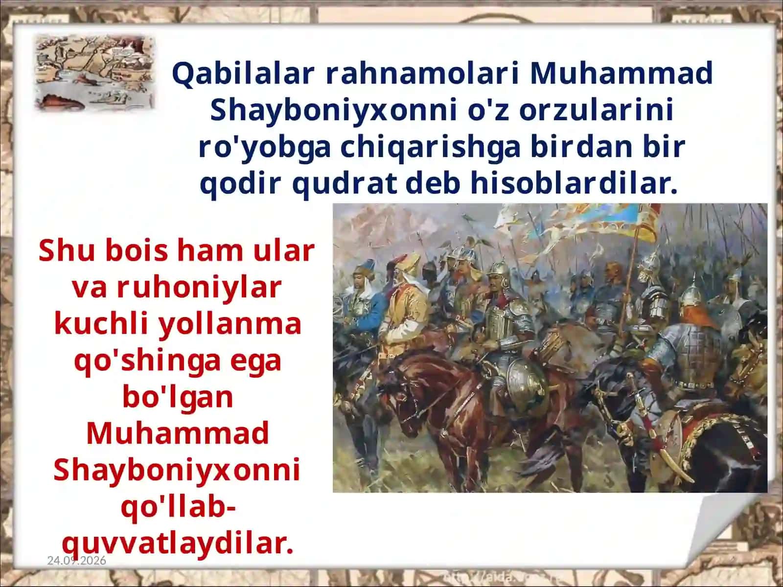 Movorounnahr da Shayboniyxon.8- ózbek 4