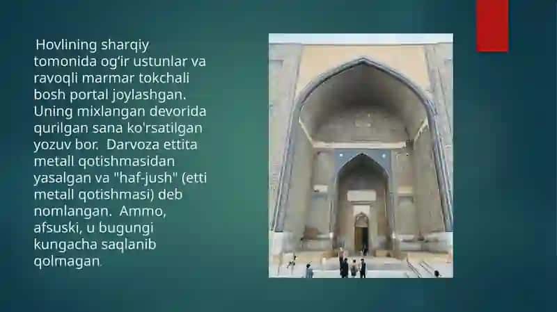 Bibixonim Masjidi 4