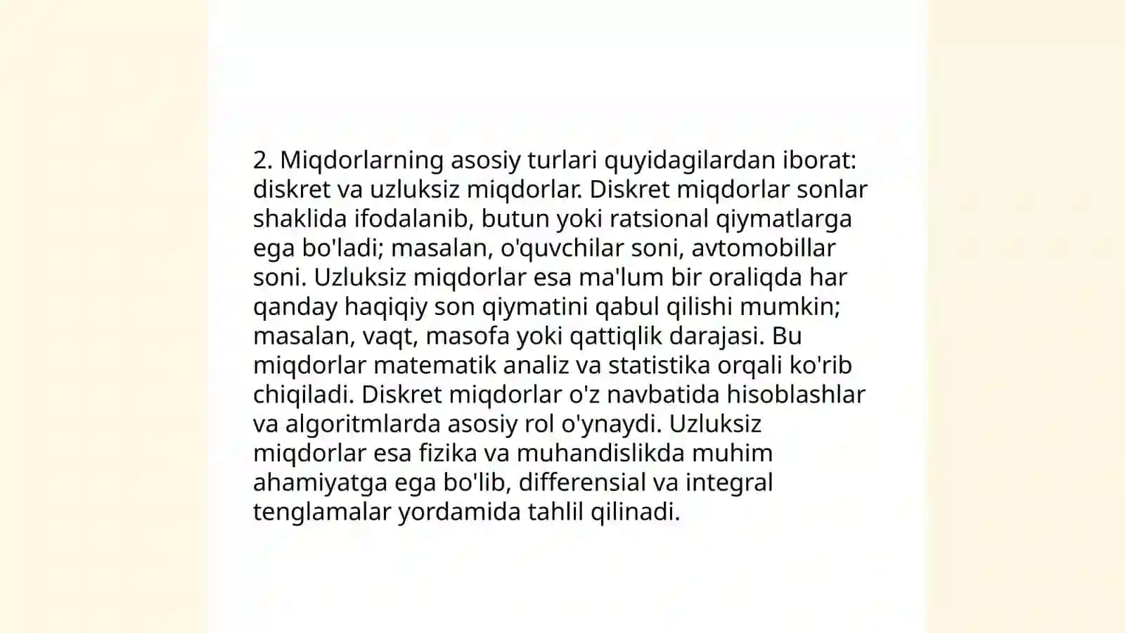 Boshlang'ich sinflarda asosiy miqdorlar va ularning o'lchov birliklarini o'rgatish metodikasi 4