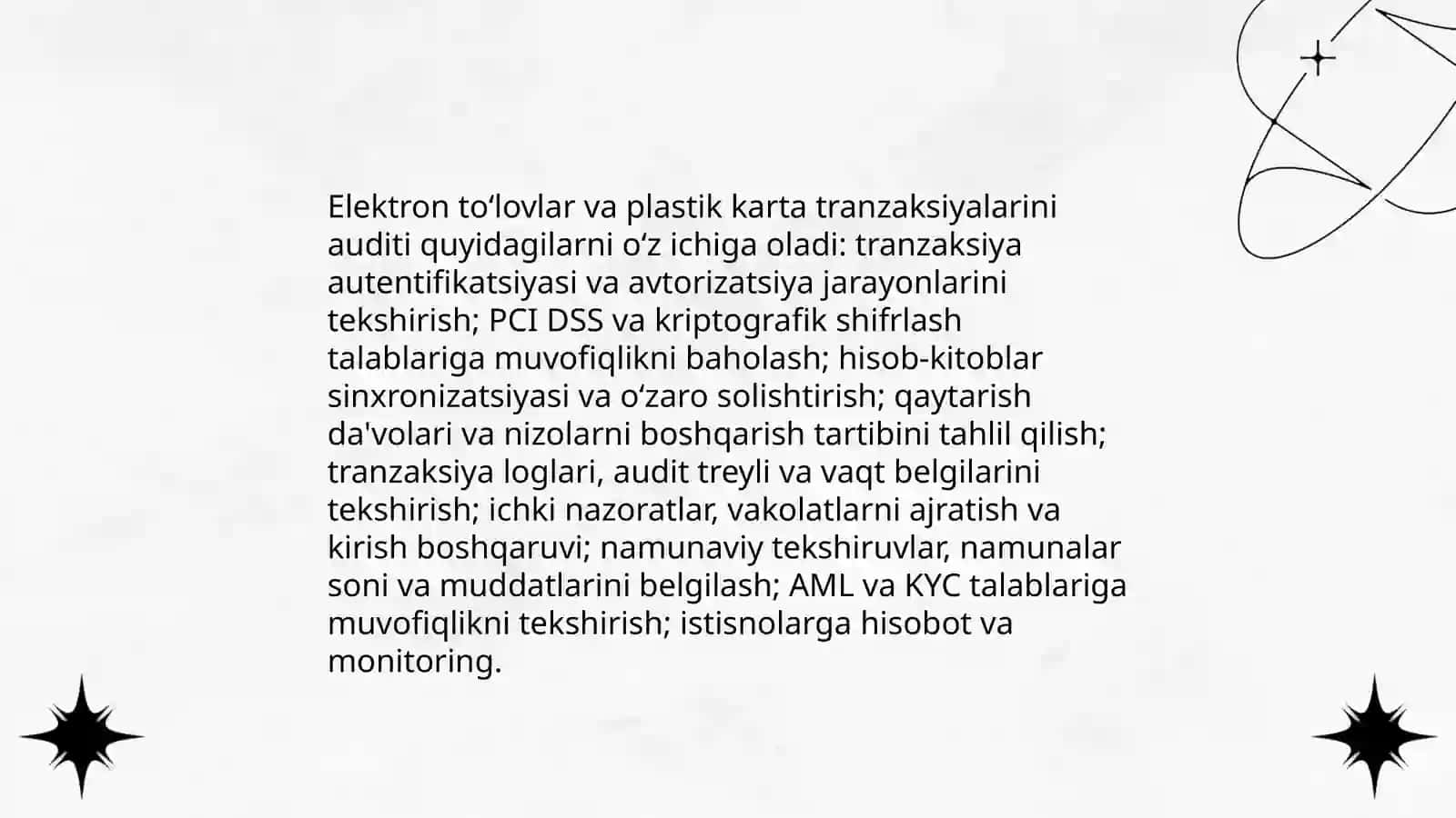 Chet el valyutasida operatsiyalar Va hisob kitob shakillarining auditi 4