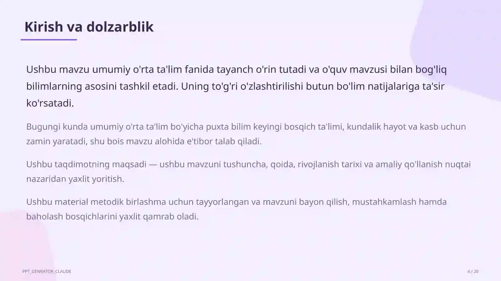 Universal ta'lim dizayni (UDL) 4