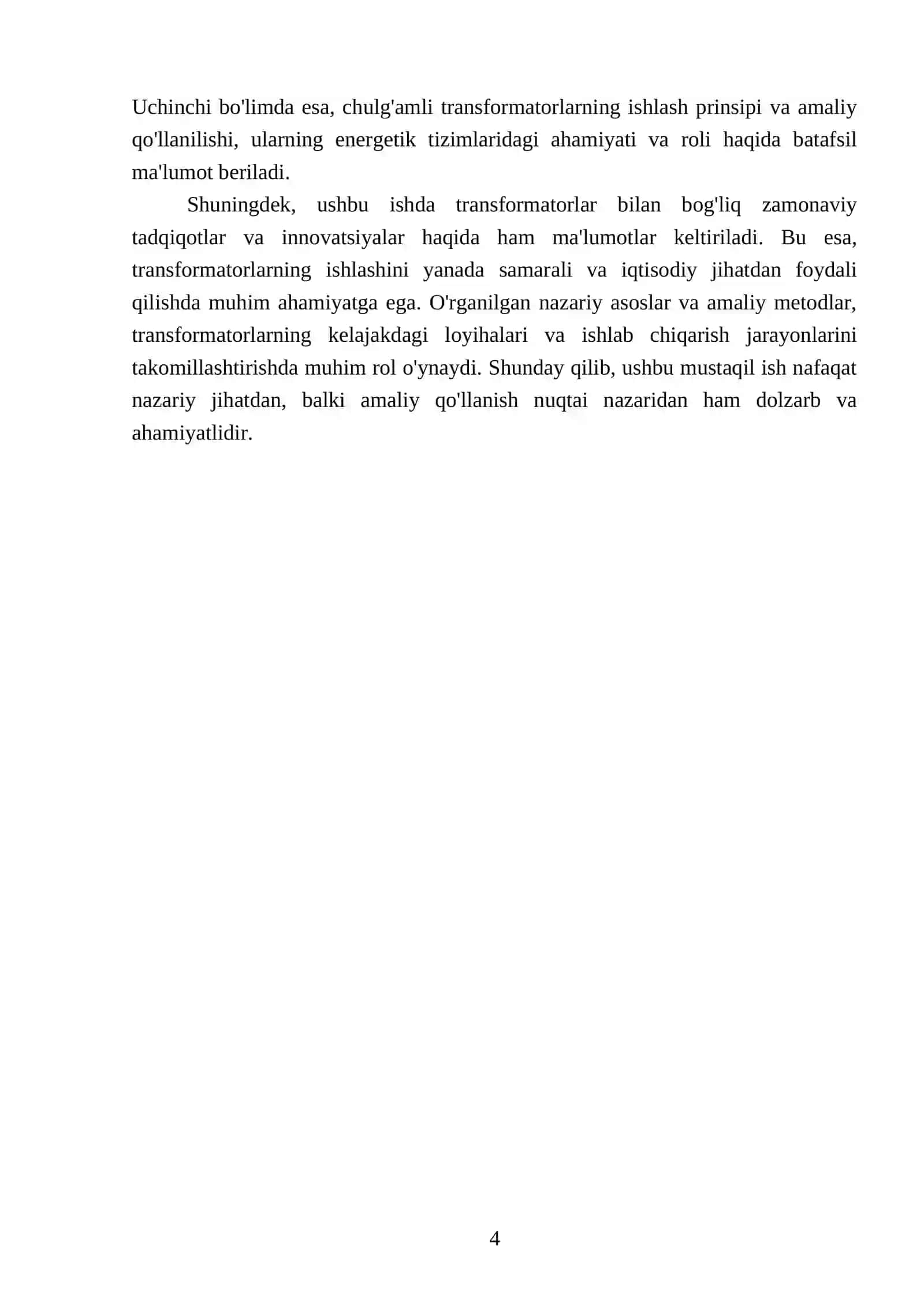 Transformator chulg'amining E.Yu.K. tenglamasi va keltirilgаn chulg'amli trаnsfоrmаtоrlаrning vektоr diаgrаmmаsi 4