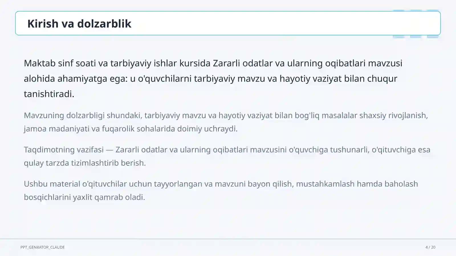 Zararli odatlar va ularning oqibatlari 4