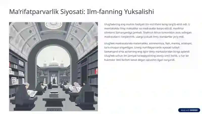 Mirzo Ulug‘bek – Shaxsiyati va Merosi 4