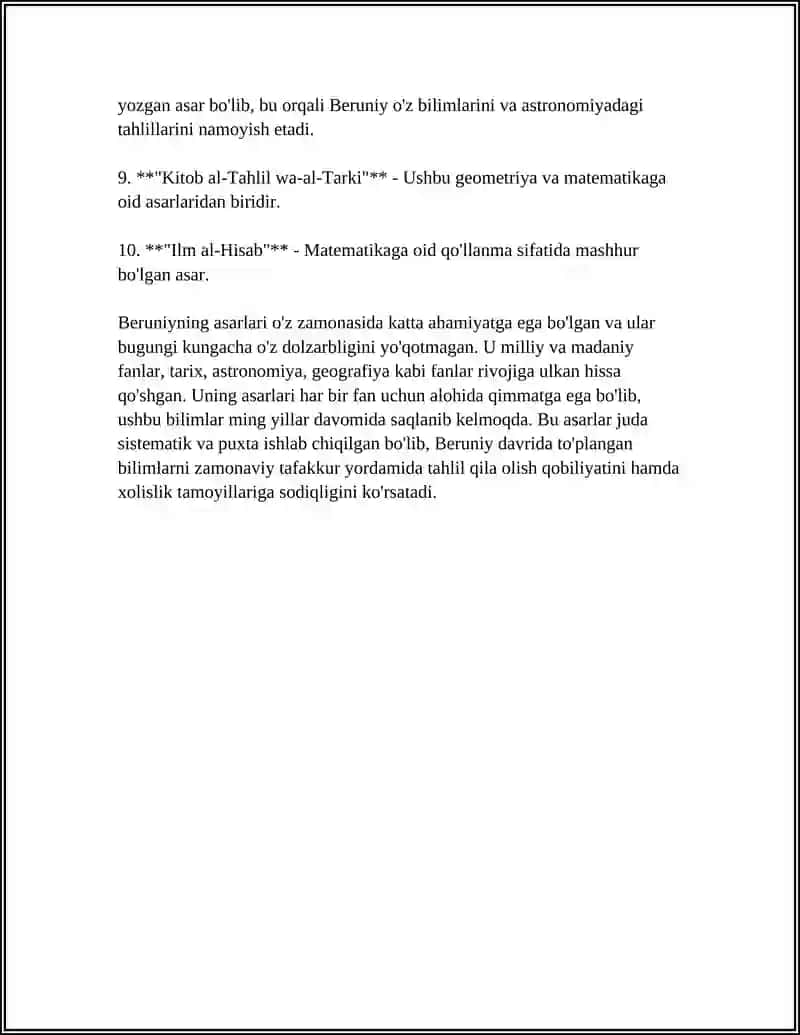 BERUNIY VA BIBLIOGRAFIYA 4