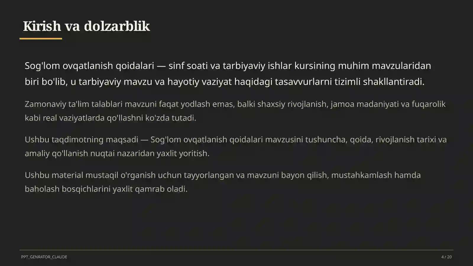 Sog'lom ovqatlanish qoidalari 4