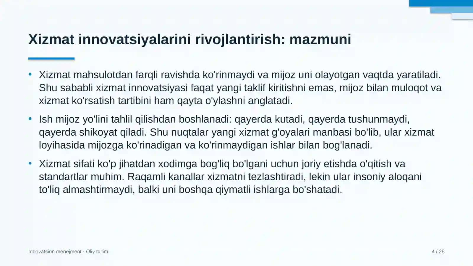 erkin iqtisodiy zonalarda xizmat innovatsiyalarini rivojlantirish 3342 4