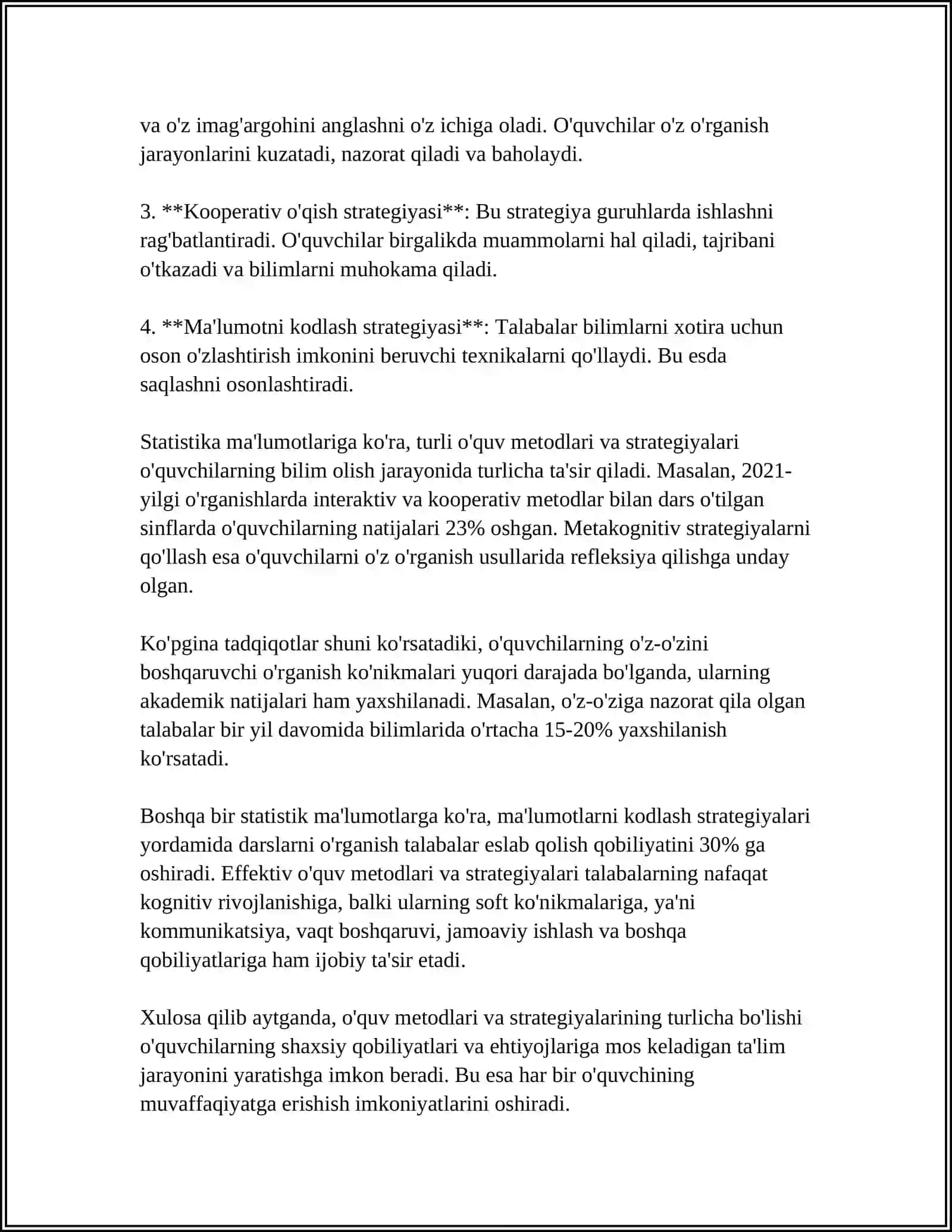 TA'LIM METODLARI VA VOSITALARI 4