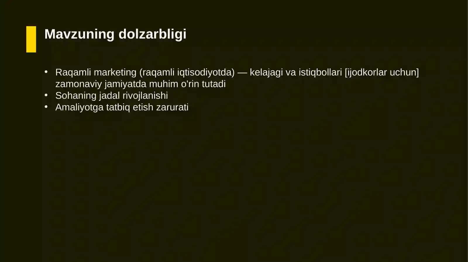 Raqamli marketing (raqamli iqtisodiyotda) — kelajagi va istiqbollari [ijodkorlar uchun] 4