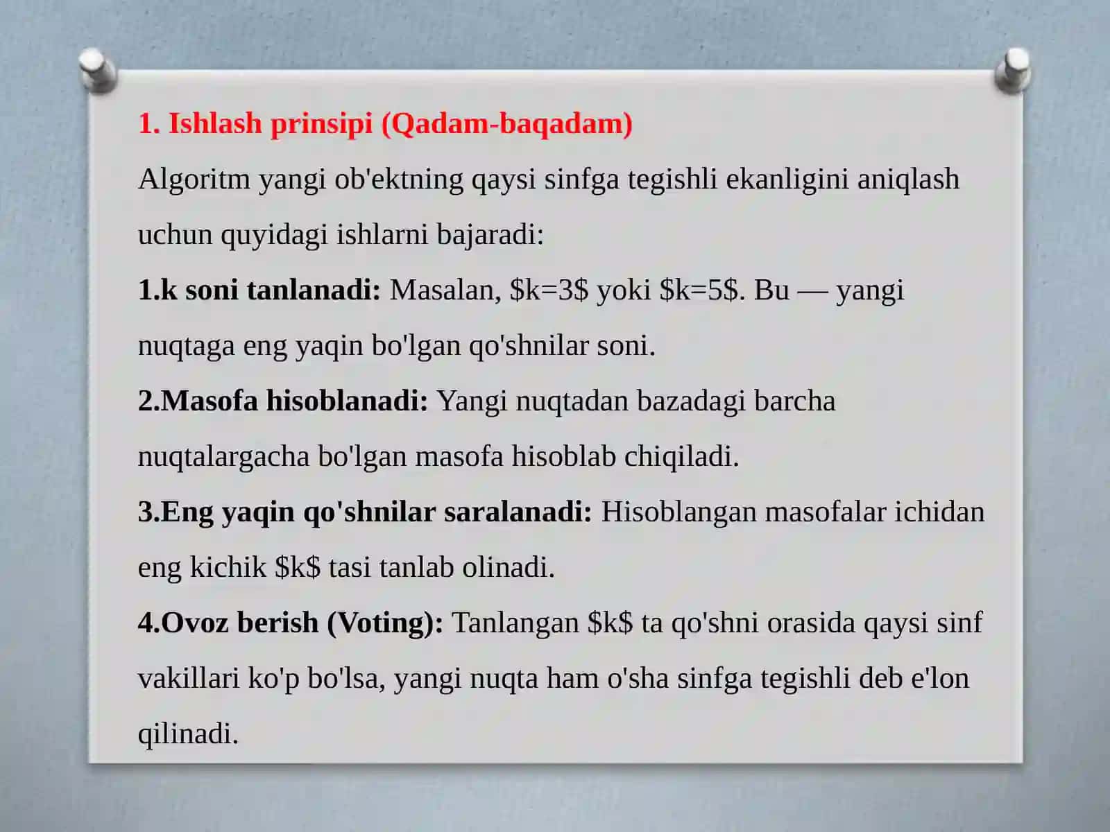 MA’LUMOTLARNING INTELLEKTUAL TAHLILI FANIDAN TAYYORLAGAN 2-Amaliymashg`ulot 4