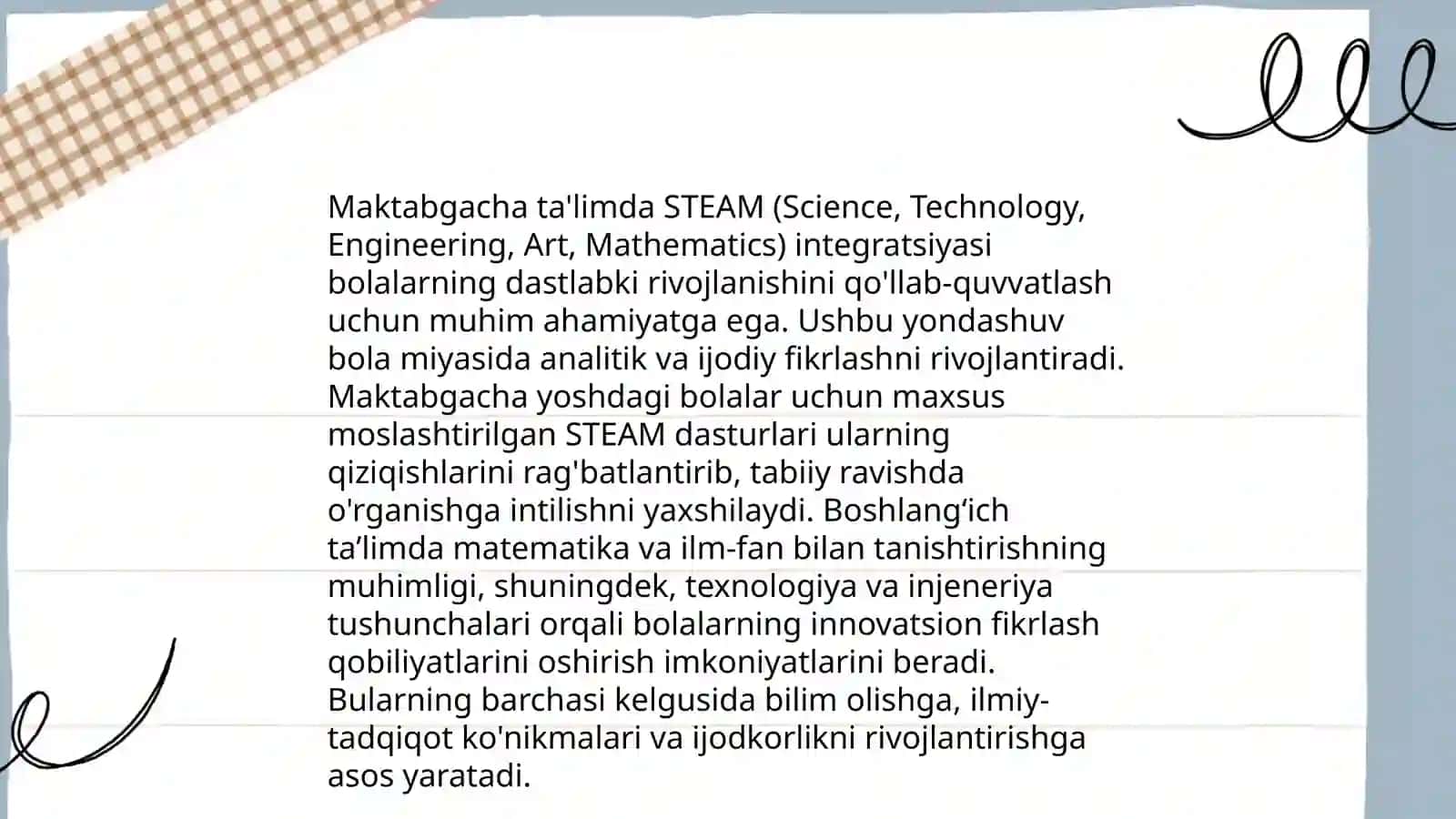 STEAM Ta'lim Texnologiyasi 4