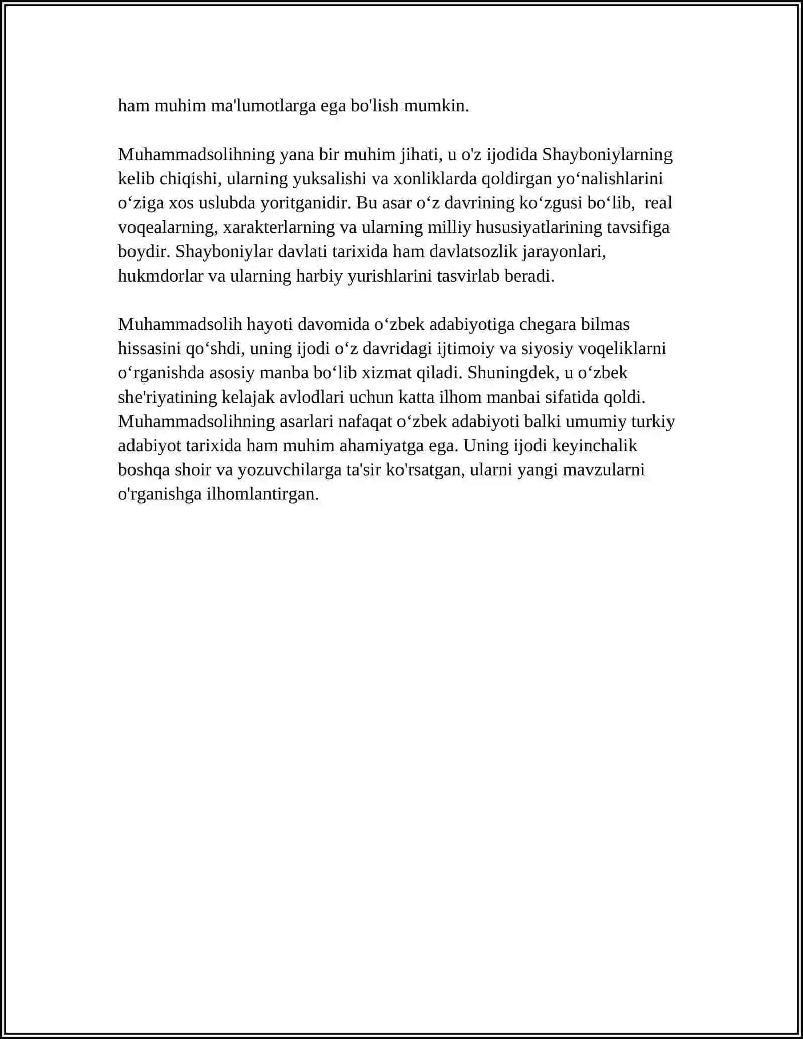 MUHAMMADSOLIH VA UNING SHAYBONIY ASARI 4