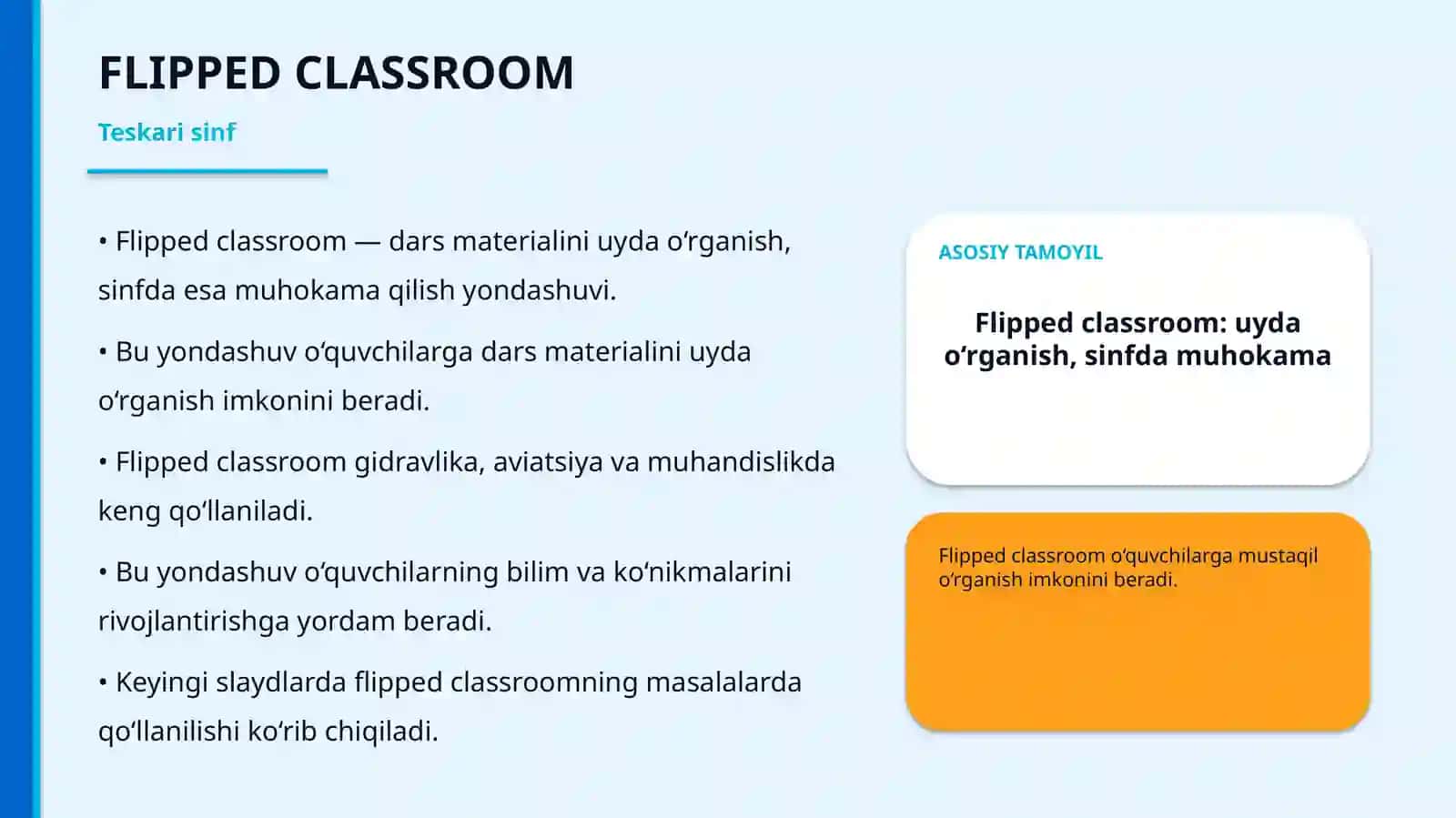 ZAMONAVIY PEDAGOGIK TEXNOLOGIYALAR BO‘YICHA METODIK SHARH 4