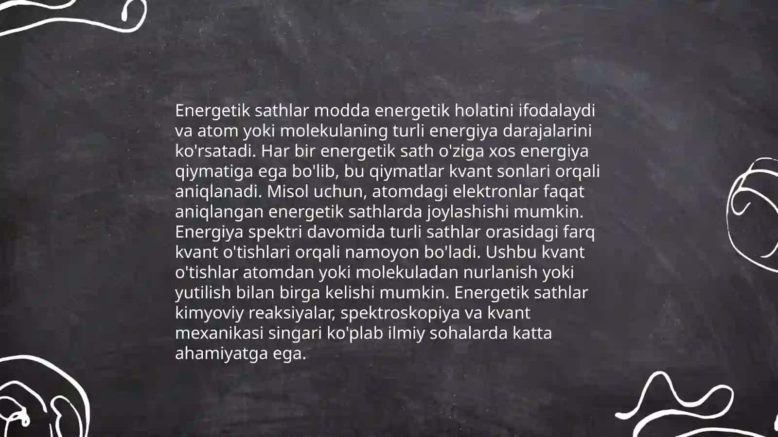 Spektr seriyalari va energetik sathlar 4