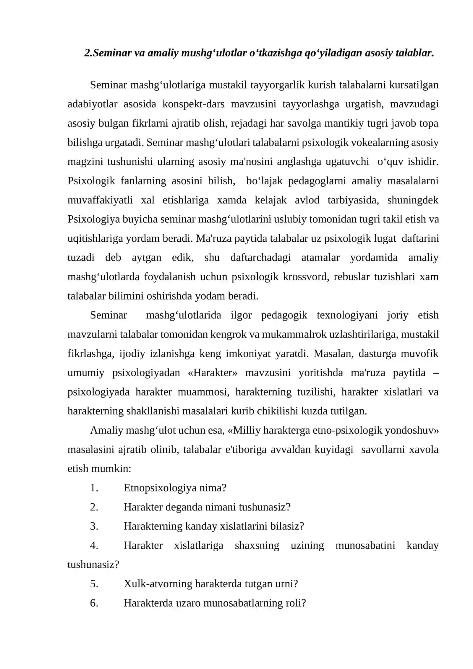 Psixologiyada seminar va amaliy mashgʻulotlar 4