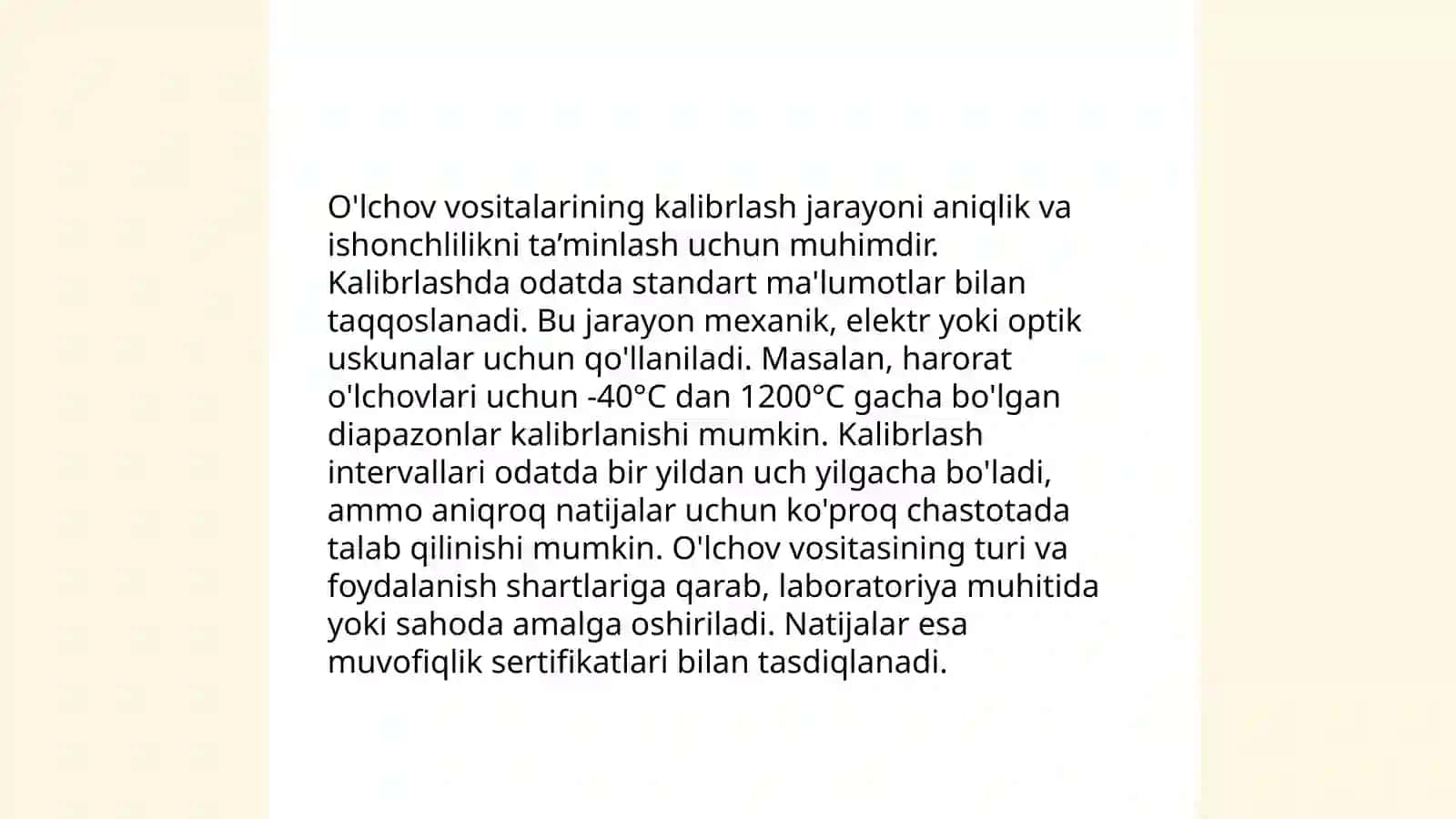 O'lchov tizimlarining nazorati 4