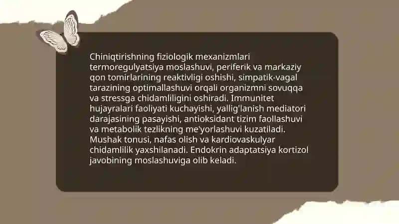 Organizmni chiniqtirishning valeologik ahamiyati 4