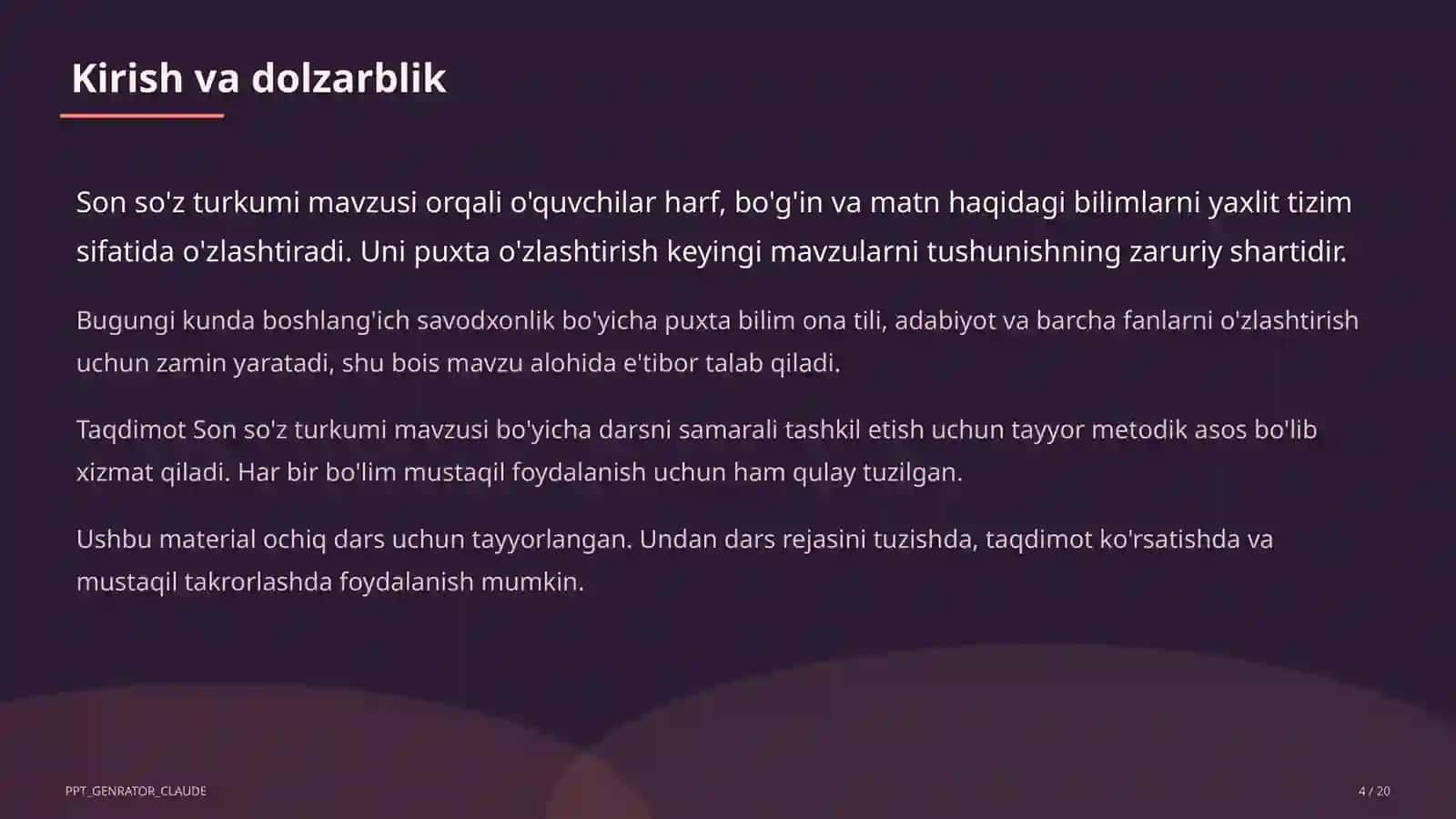Son so'z turkumi (4-sinf) 4