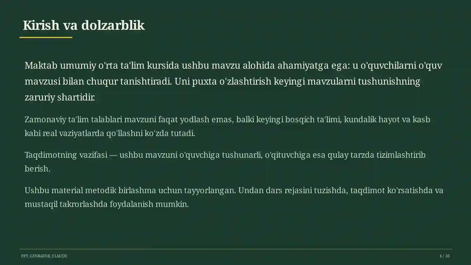 Boshlang'ich sinfda kitobxonlik odati: kunlik o'qish va maktab kutubxonasi 4