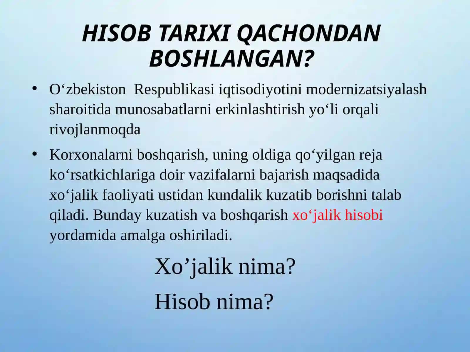 Buxgalteriya hisobi fanining predmeti va usullari 4