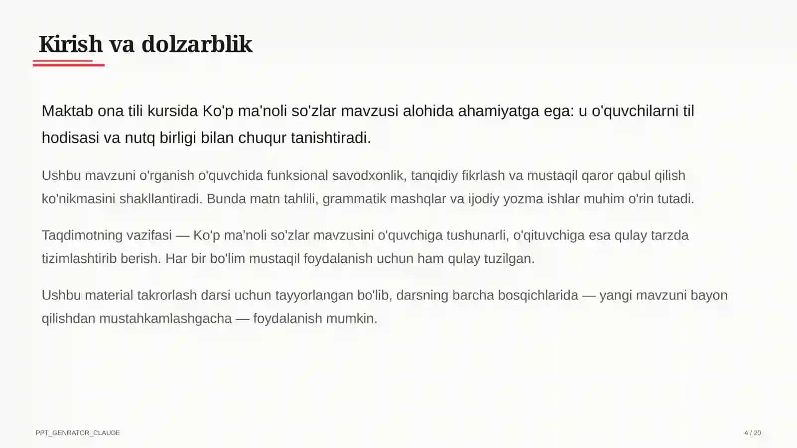 Ko'p ma'noli so'zlar (5-sinf) 4