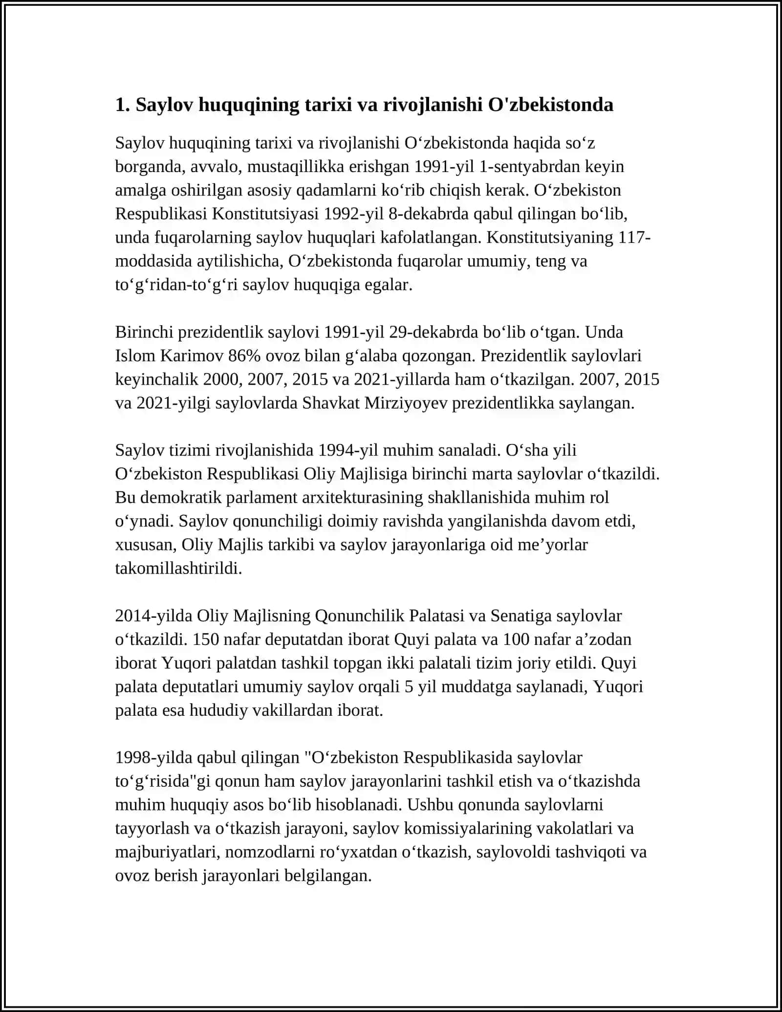 SAYLOV HUQUQINING KONSTITUTSIYAVIY ASOSLARI VA TIZIMI 4