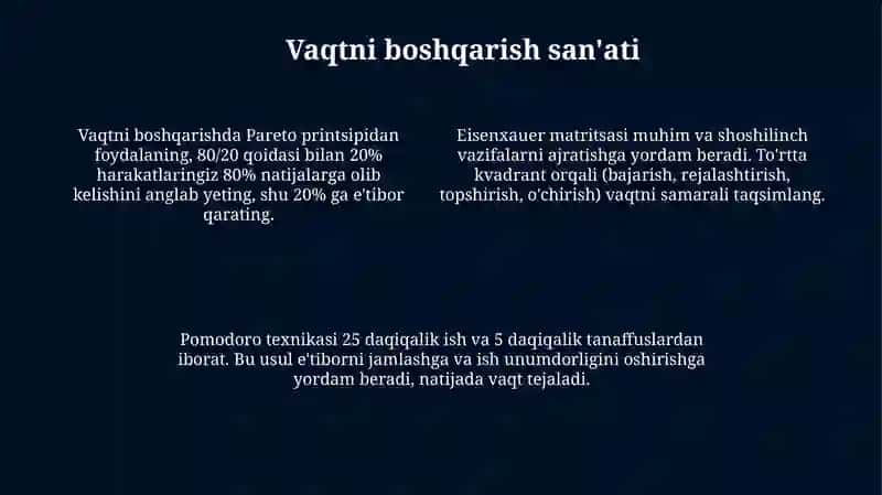 O’z o’zini boshqarish konikmasini rivojlantirish yo’llari 4