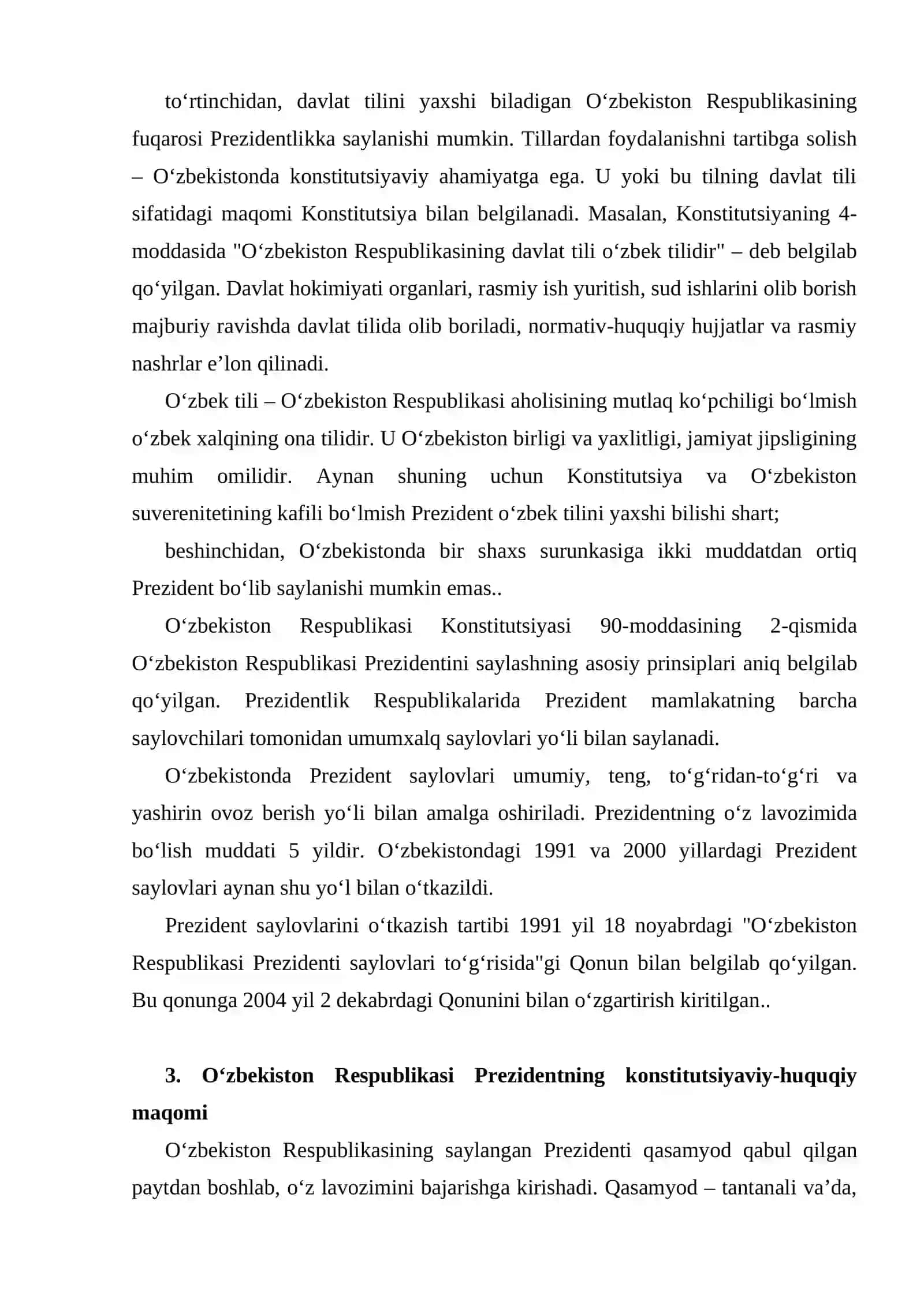O'ZBEKISTONDA PREZIDENTLIK BOSHQARUVI JORIY ETILISHI VA UNING SIYOSIY AHAMIYATI 4