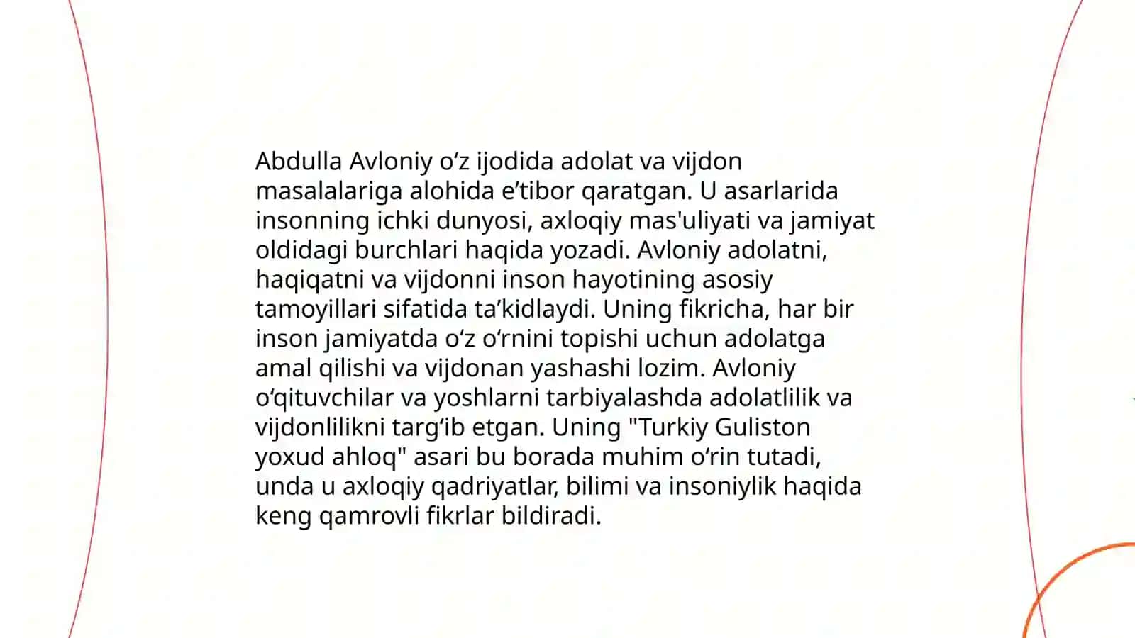 Abdulla Avloniy asarlarida vijdon tarbiyasi masalalari 4