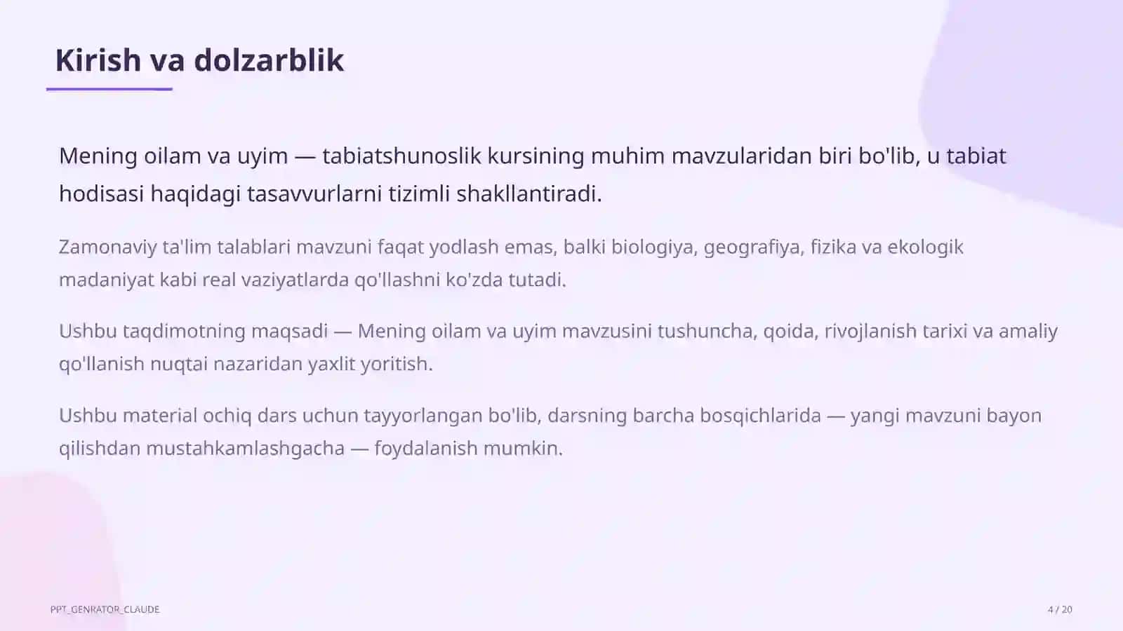 Mening oilam va uyim (1-sinf) 4