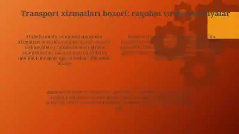 O'zbekistonda transport sohasining hozirgi holati va iqtisodiy tahlili 4