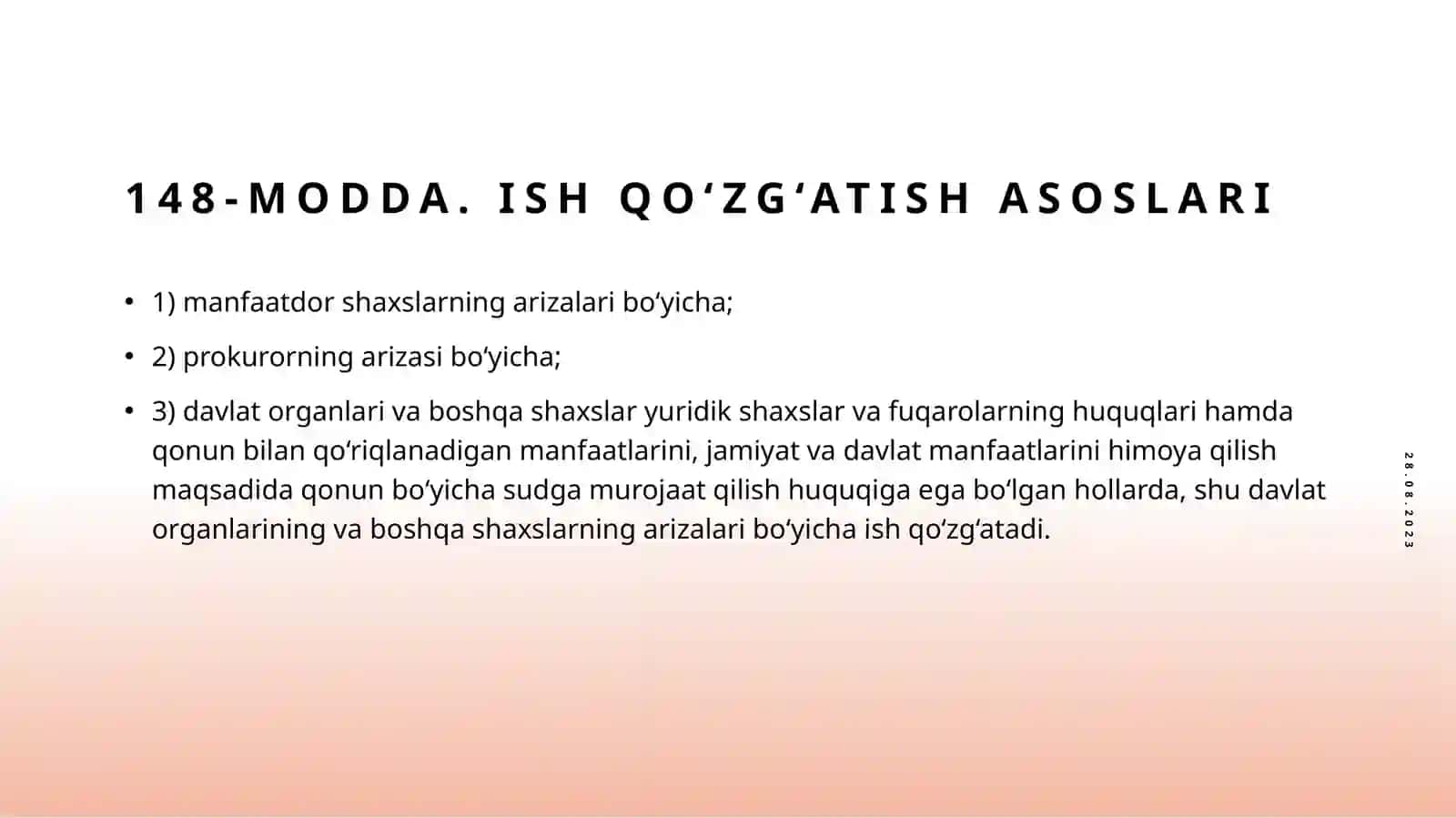 Iqtisodiyishni qo’zg’atish, tayyorlash va suddamuhokama qilish. Birinchi instansiya sudning qarorlari 4