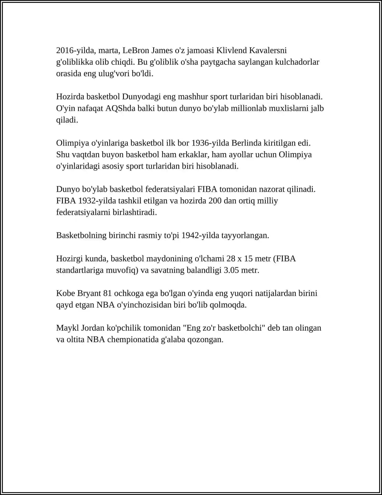 BASKETBOL 4