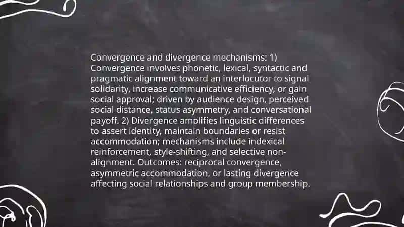 Accommodation theory and audience design 4