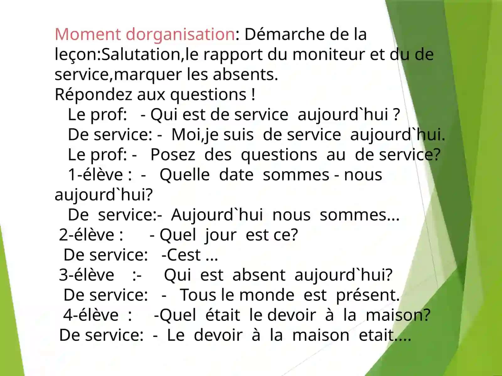 Le francais 4
