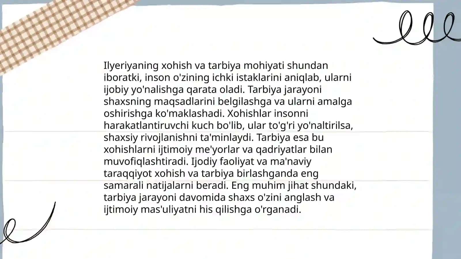 Imom al-Buxoriy, At-Termiziy asarlarida pedagogik gʻoyalar 4
